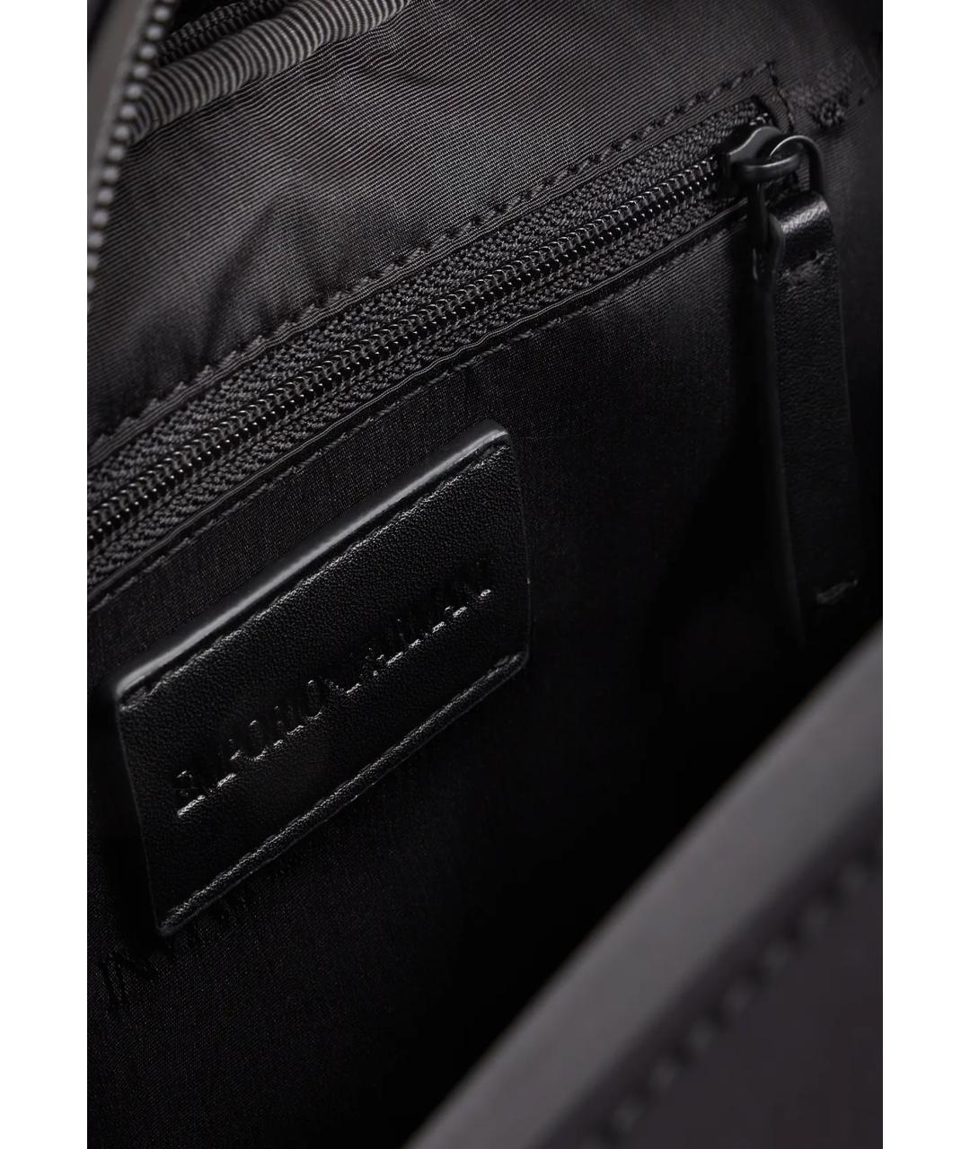EMPORIO ARMANI Черная тканевая сумка на плечо, фото 4