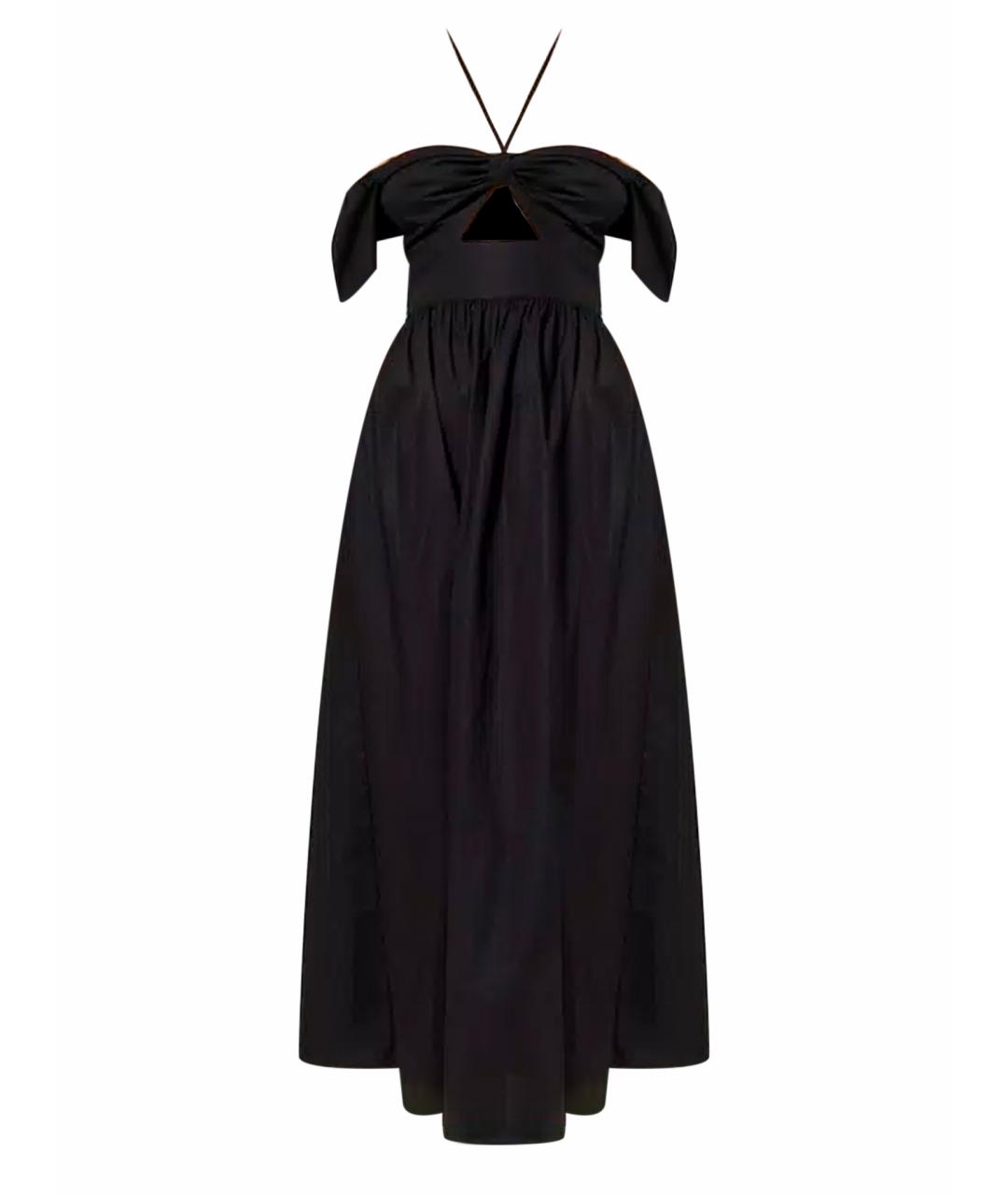 TWIN-SET Черное хлопковое платье, фото 1
