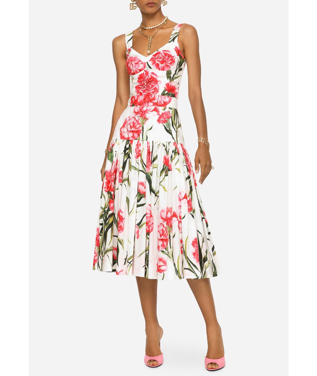 DOLCE&GABBANA Мульти хлопковая майка, фото 3