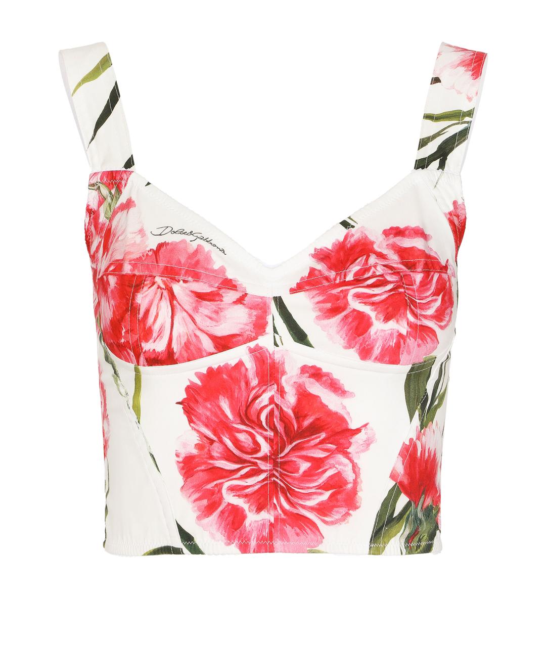 DOLCE&GABBANA Мульти хлопковая майка, фото 1