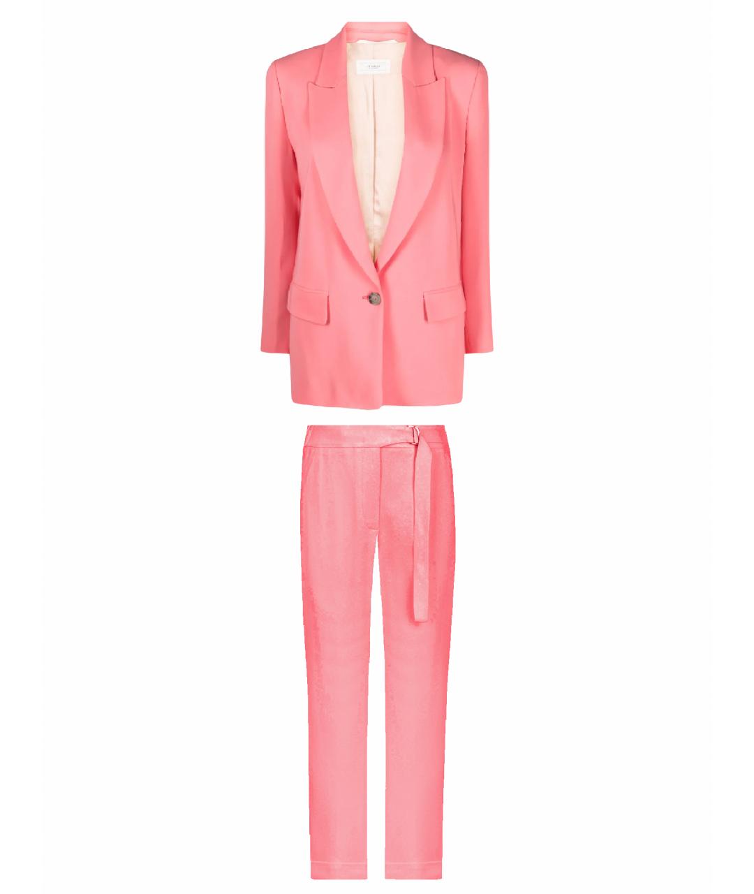 PESERICO Розовый полиэстеровый костюм с брюками, фото 1