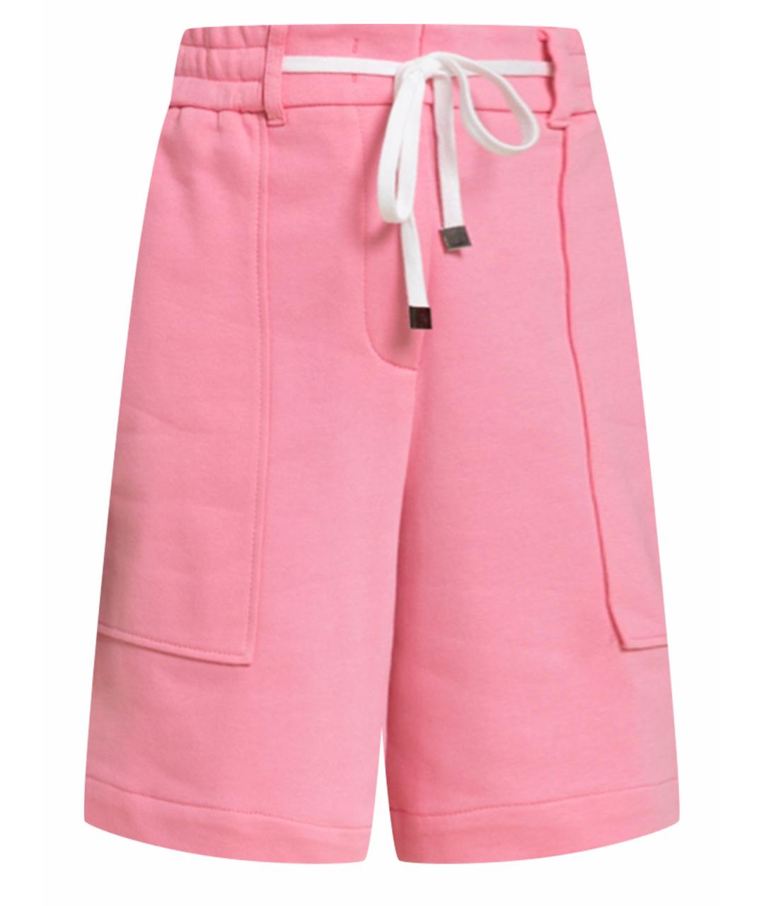 PESERICO Розовые хлопковые шорты, фото 1
