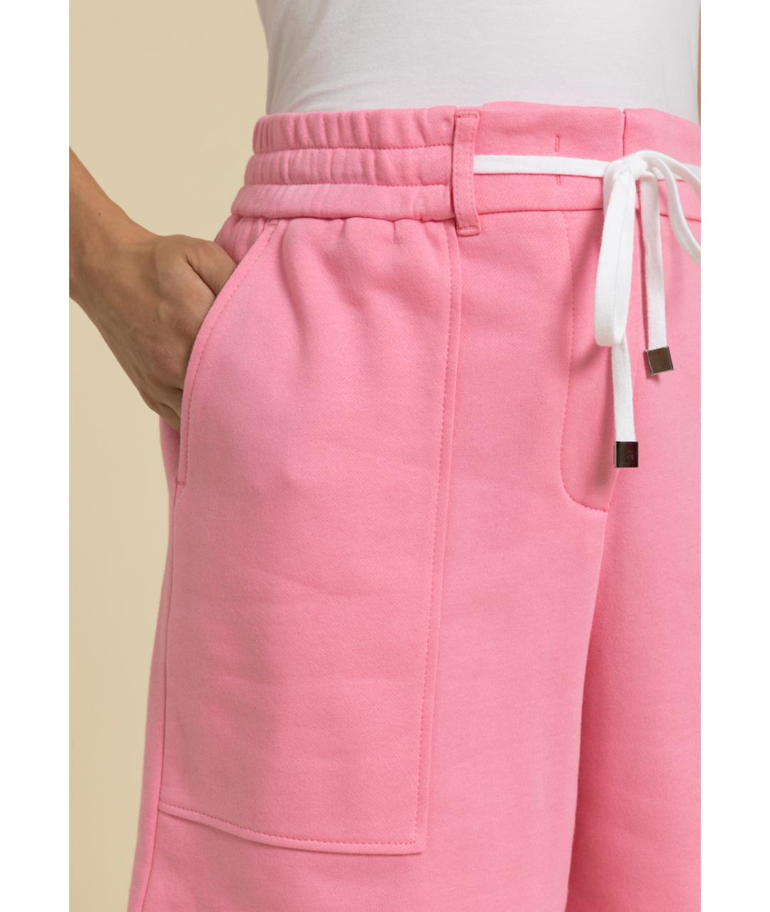 PESERICO Розовые хлопковые шорты, фото 3