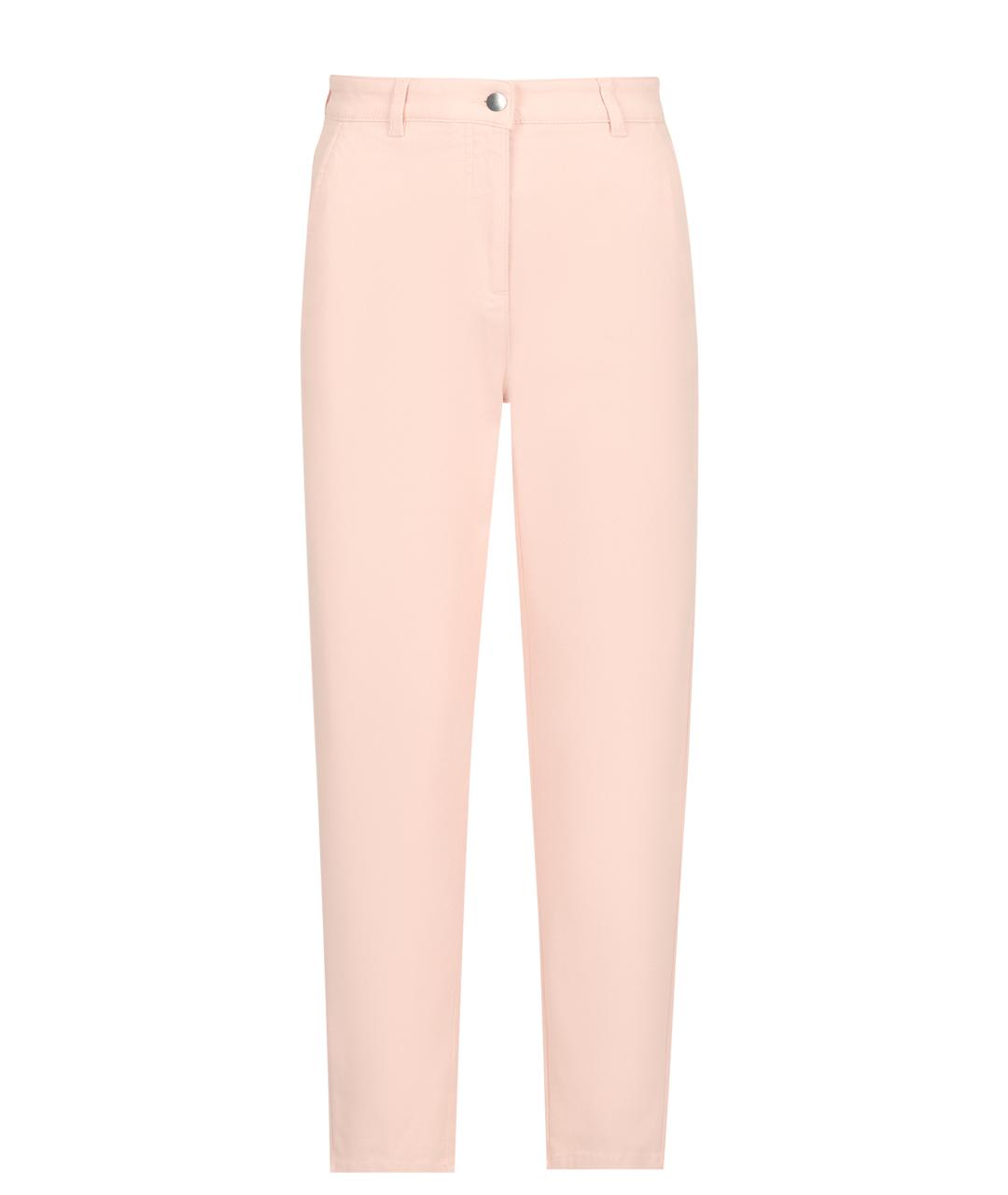 PESERICO Розовые хлопковые прямые джинсы, фото 1