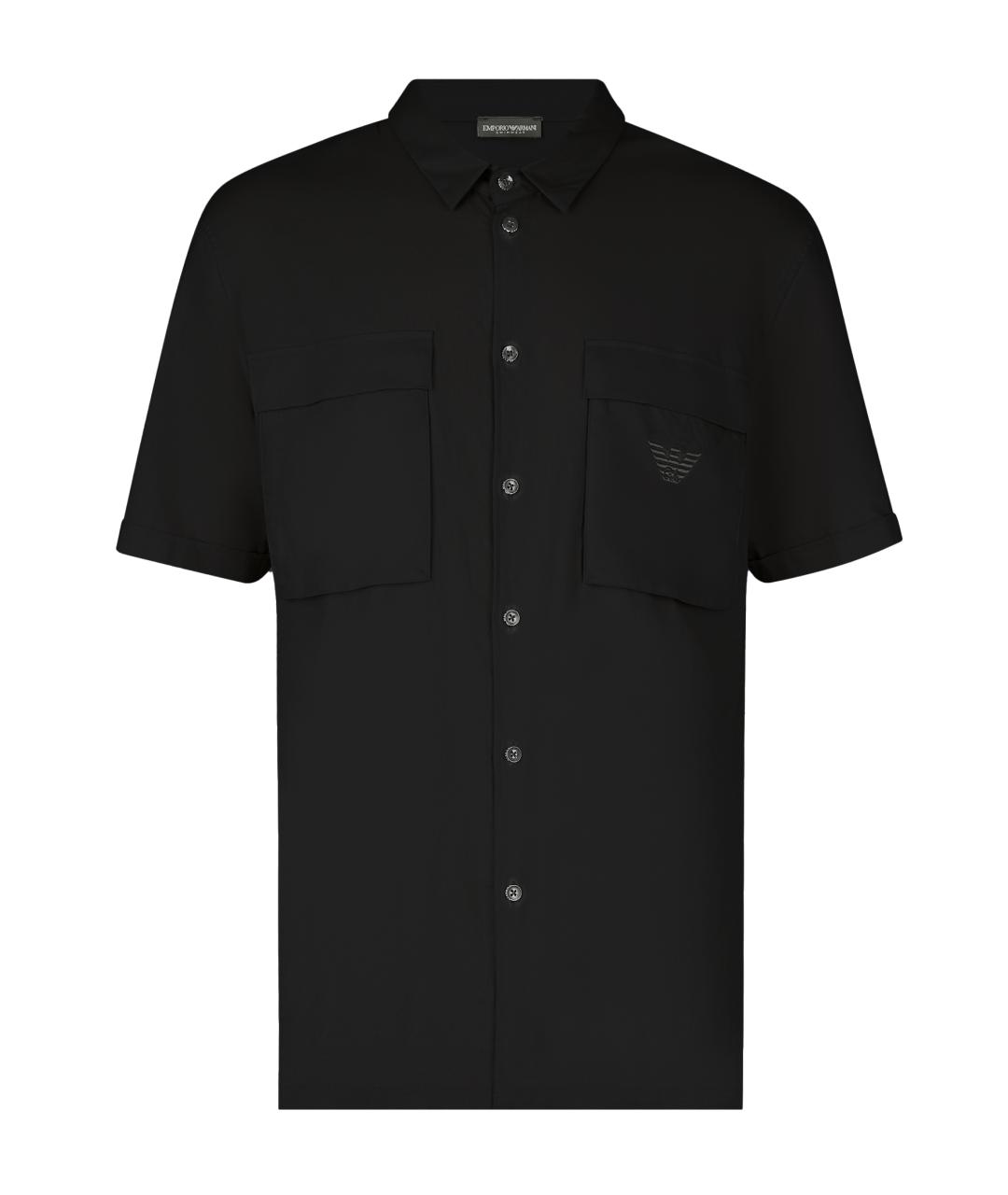 EMPORIO ARMANI Черная кэжуал рубашка, фото 1