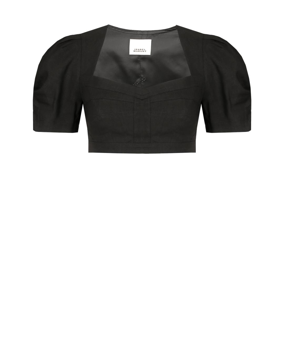 ISABEL MARANT Черная вискозная футболка, фото 1