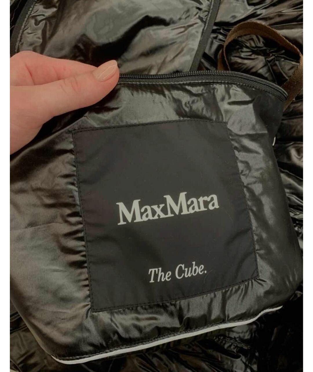 'S MAX MARA Черная полиэстеровая куртка, фото 4