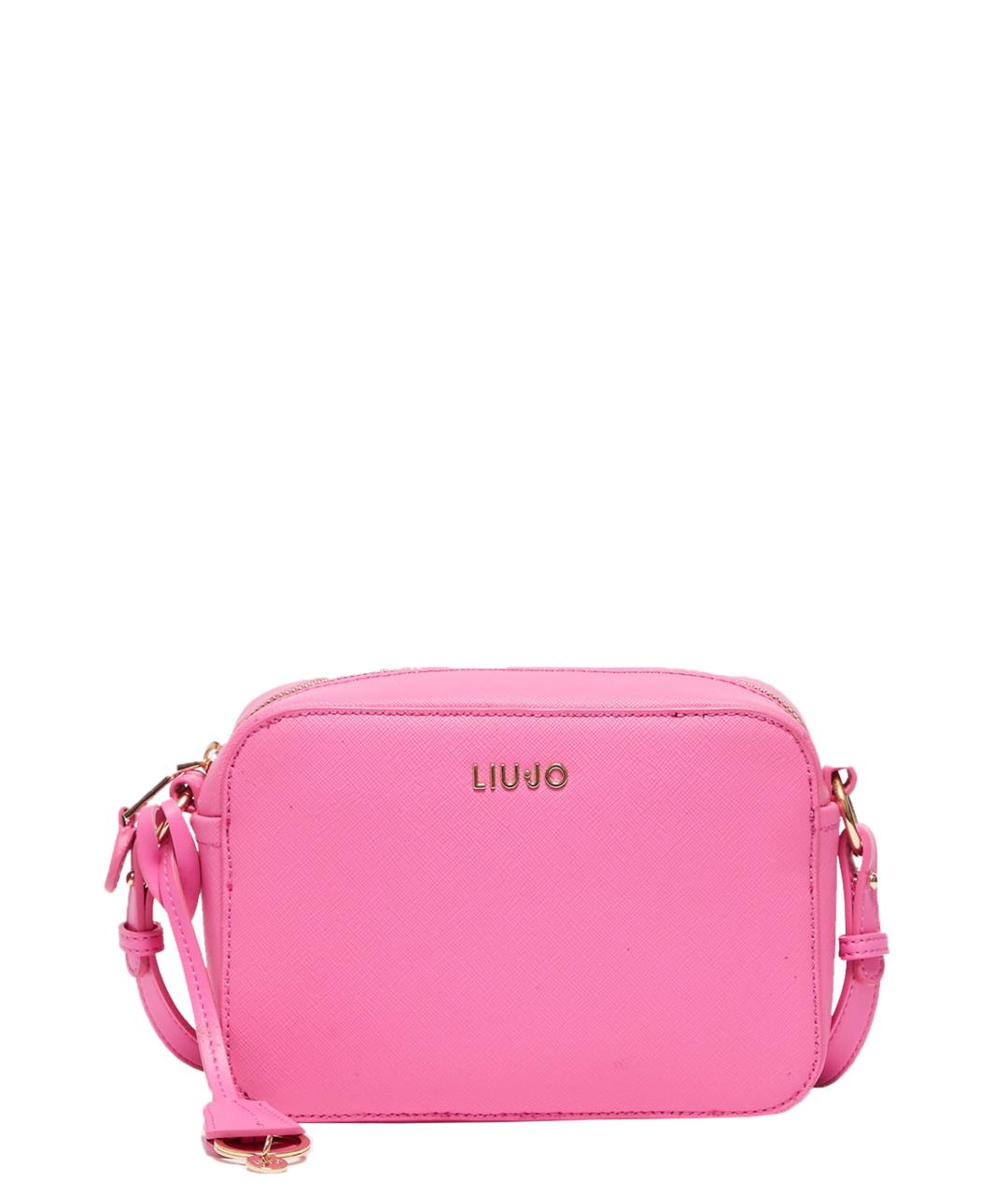 LIU JO Розовая сумка через плечо из искусственной кожи, фото 1
