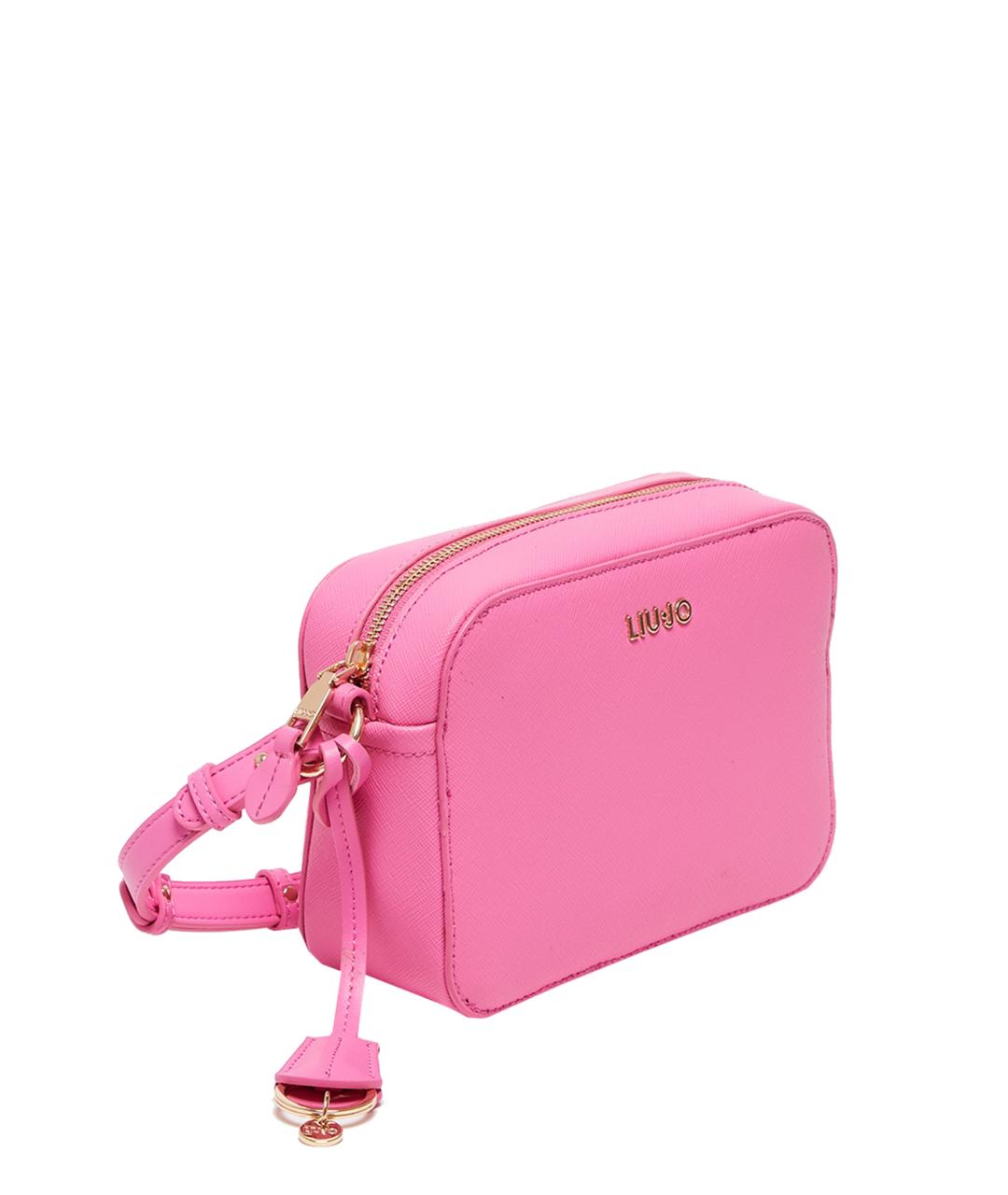 LIU JO Розовая сумка через плечо из искусственной кожи, фото 3