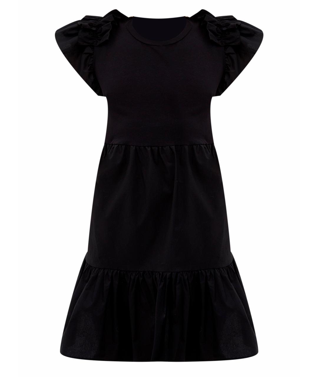 LIU JO Черное хлопковое платье, фото 1