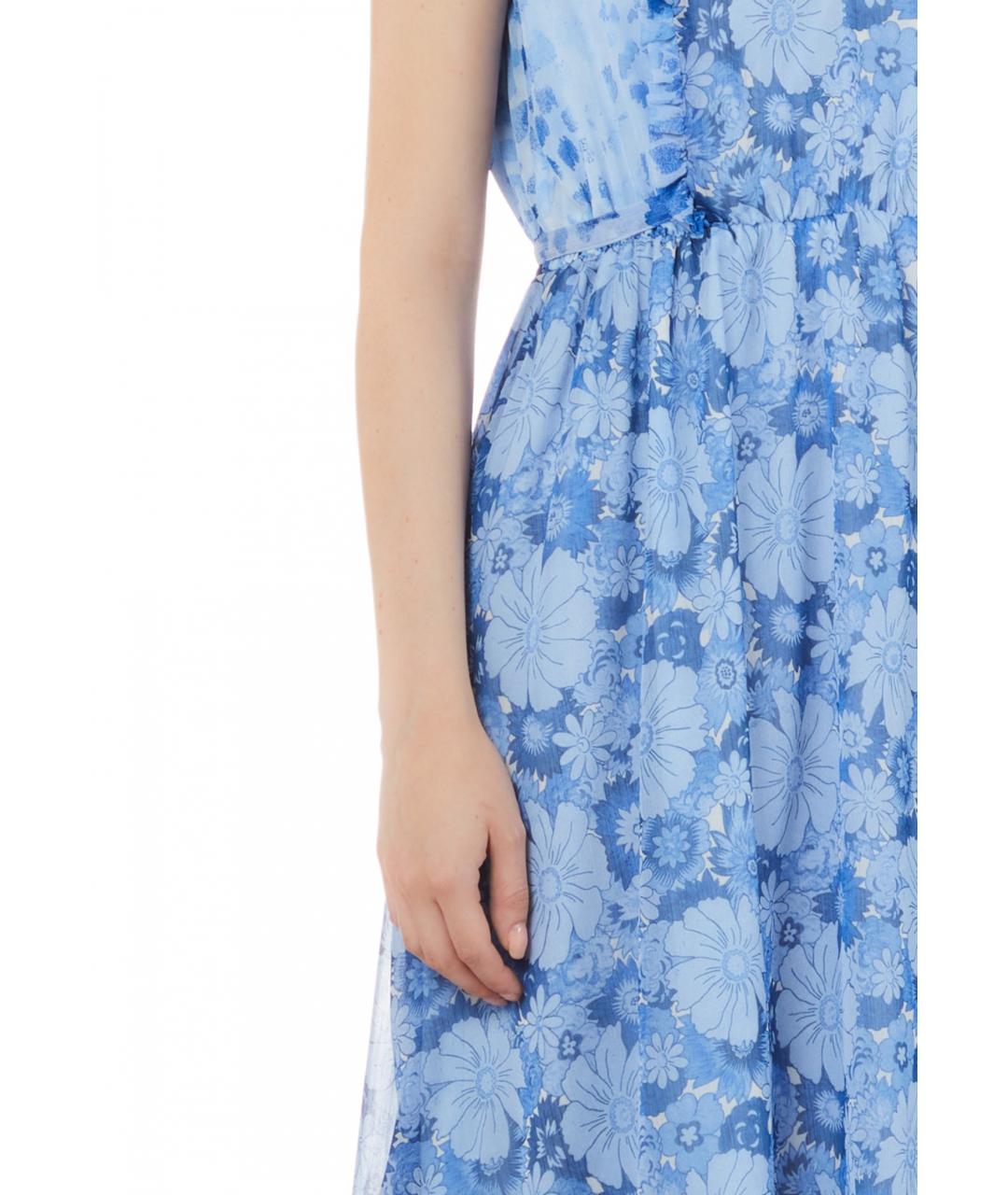 LIU JO Голубое полиэстеровое платье, фото 3