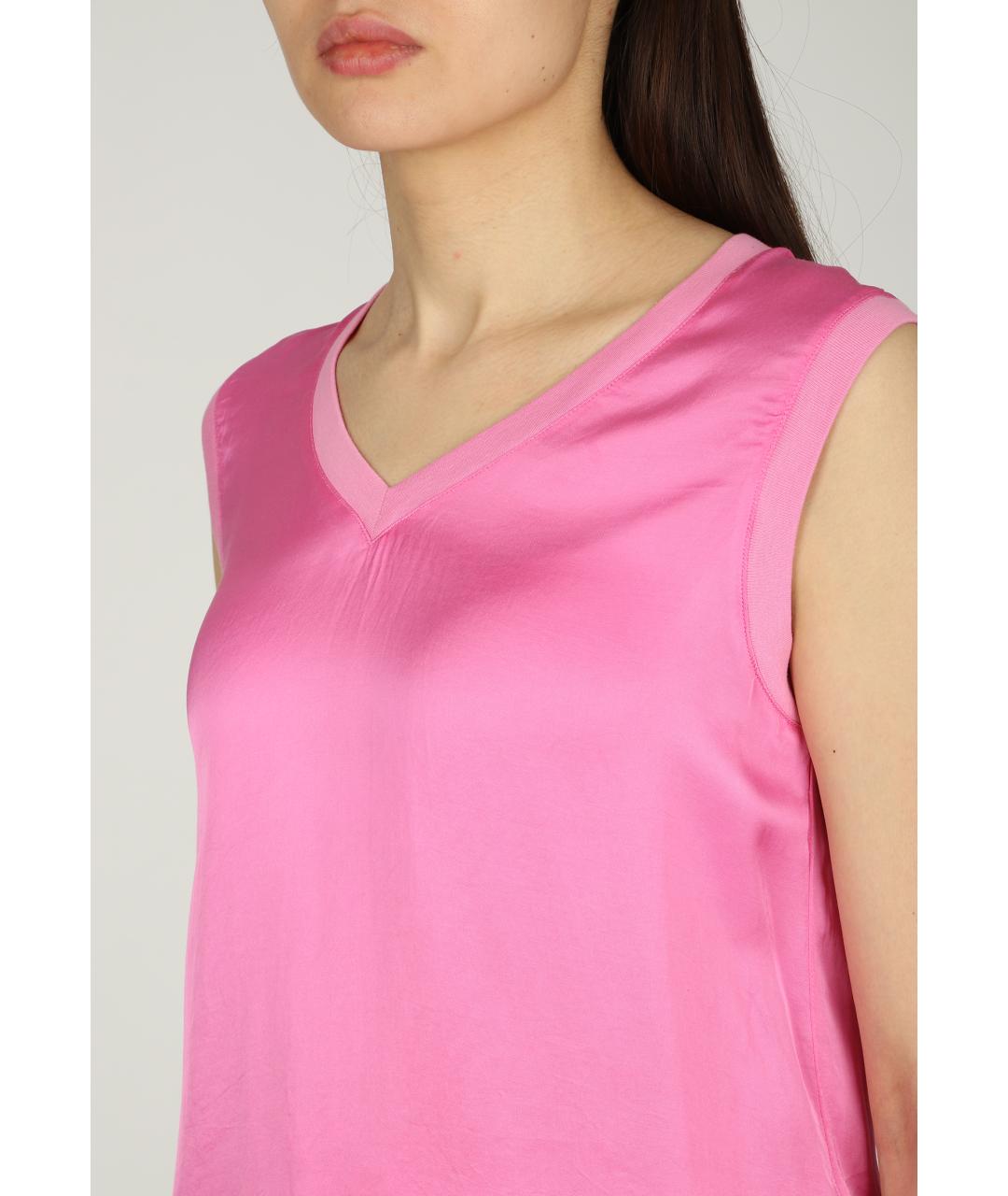 LIU JO Розовая вискозная футболка, фото 4