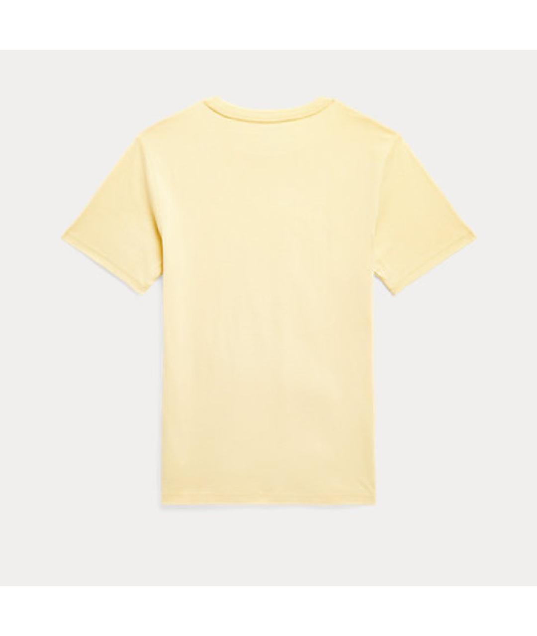 POLO RALPH LAUREN Желтый хлопковый детская футболка / топ, фото 2