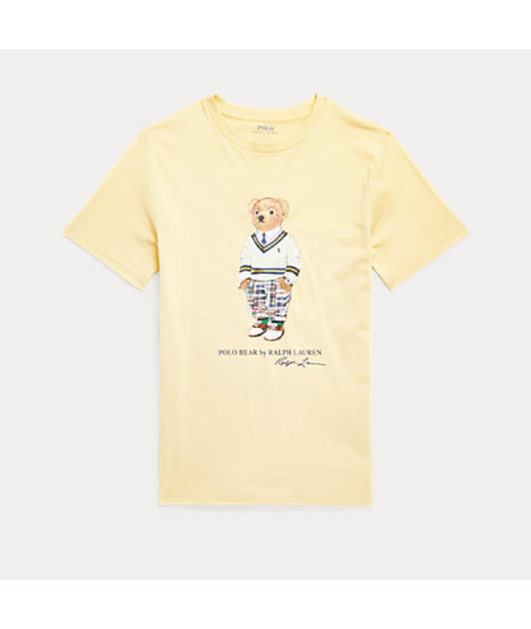 POLO RALPH LAUREN Желтый хлопковый детская футболка / топ, фото 7