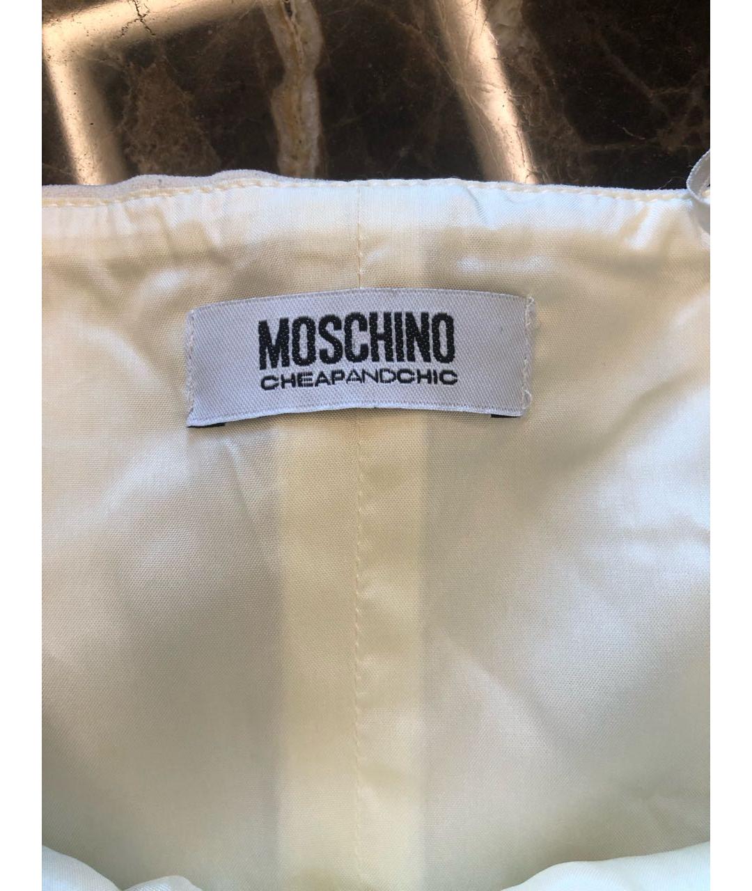 MOSCHINO Белый ацетатный комбинезон, фото 4