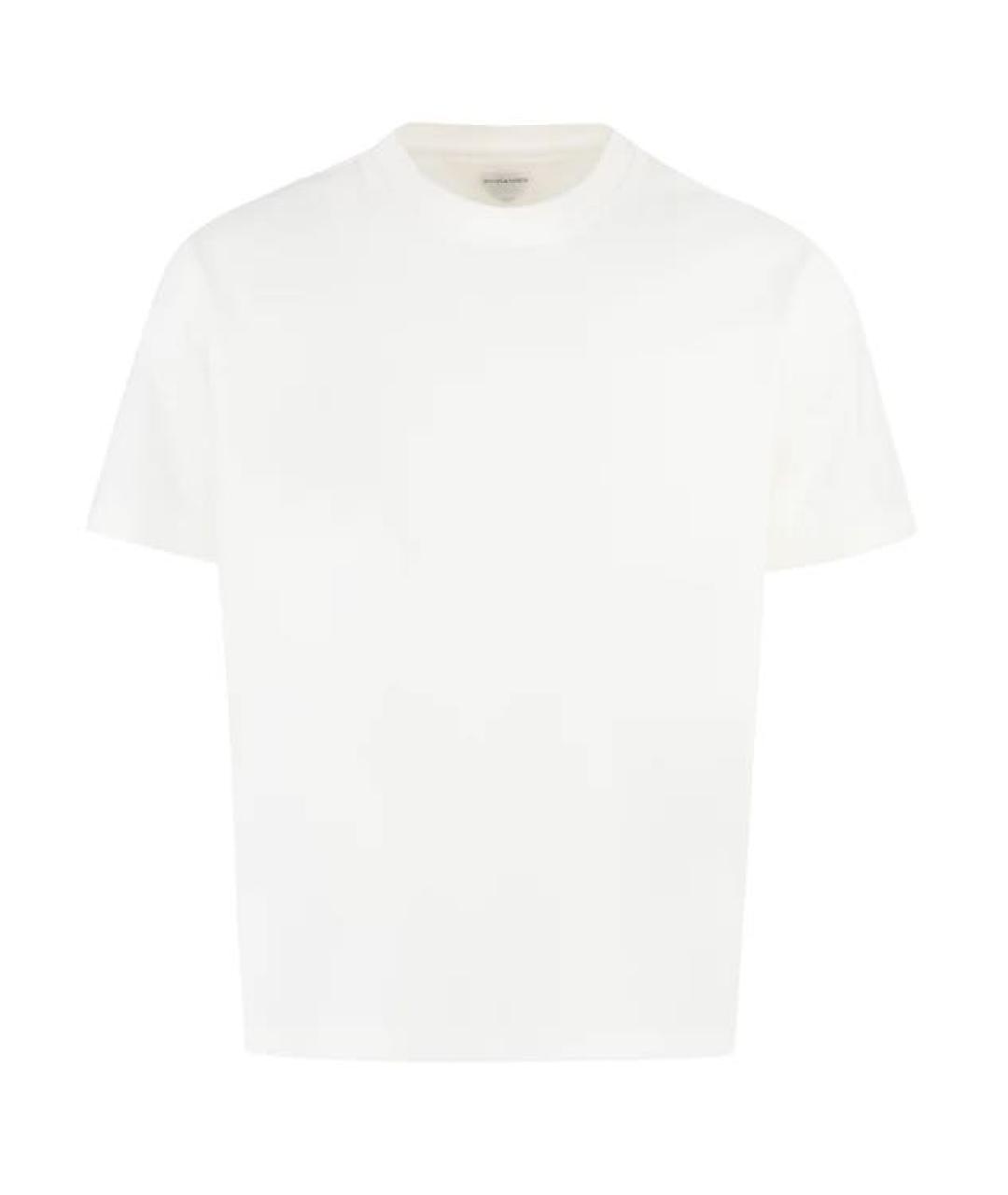 BOTTEGA VENETA Белая хлопковая футболка, фото 1
