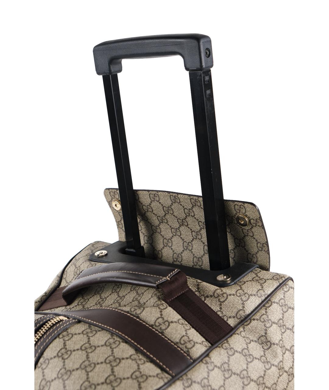 GUCCI Бежевая тканевая дорожная/спортивная сумка, фото 3