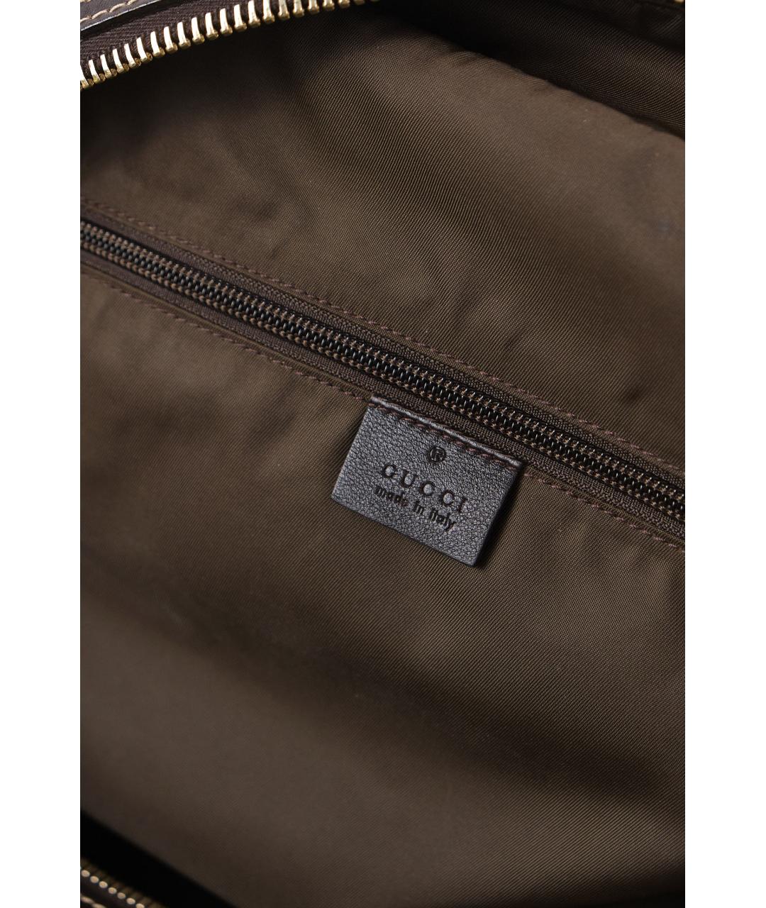 GUCCI Бежевая тканевая дорожная/спортивная сумка, фото 6