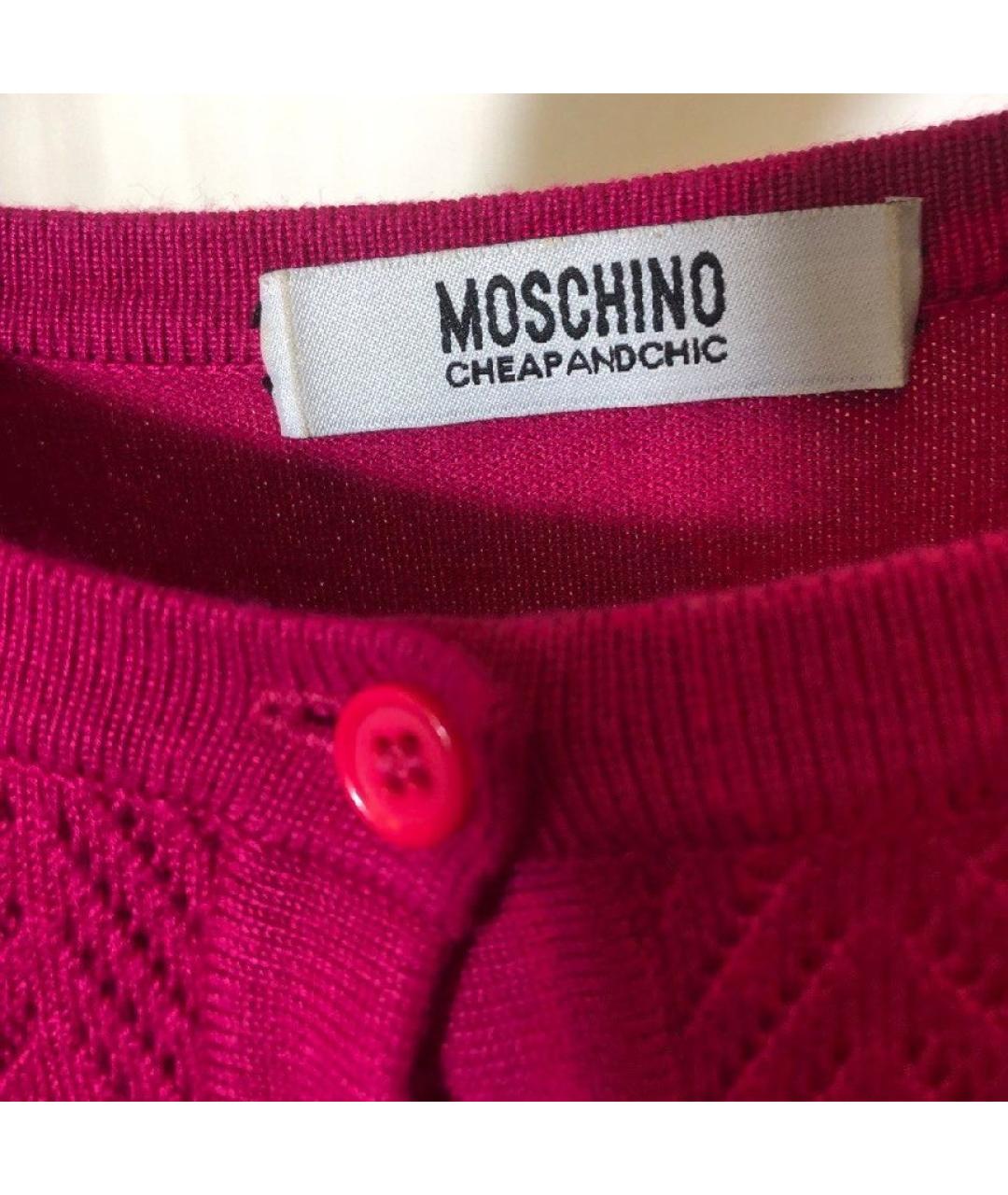 MOSCHINO Розовый вискозный джемпер / свитер, фото 6