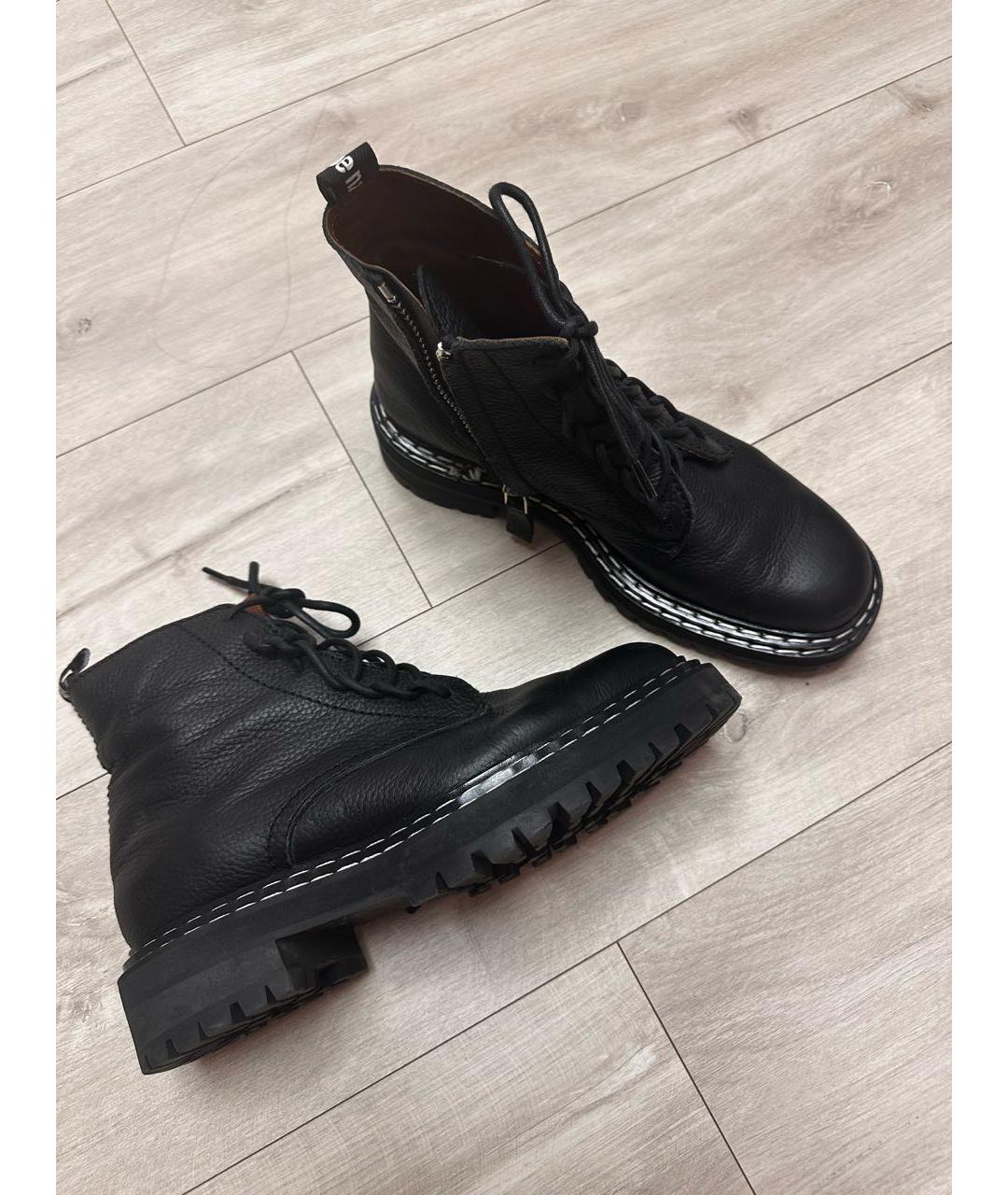 PROENZA SCHOULER Черные кожаные ботинки, фото 5