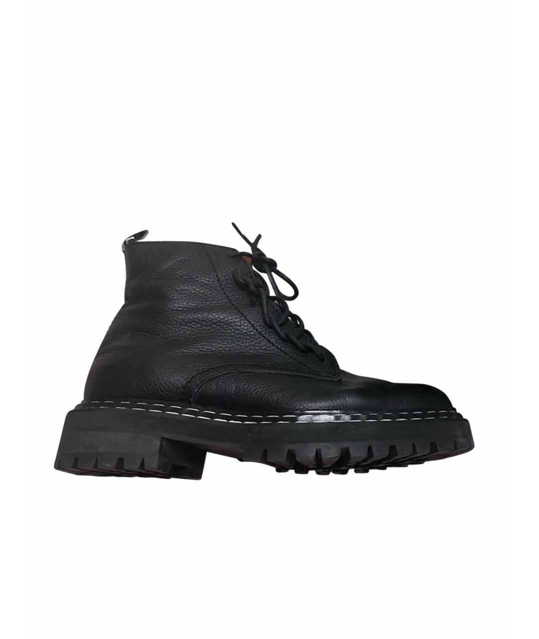 PROENZA SCHOULER Черные кожаные ботинки, фото 1