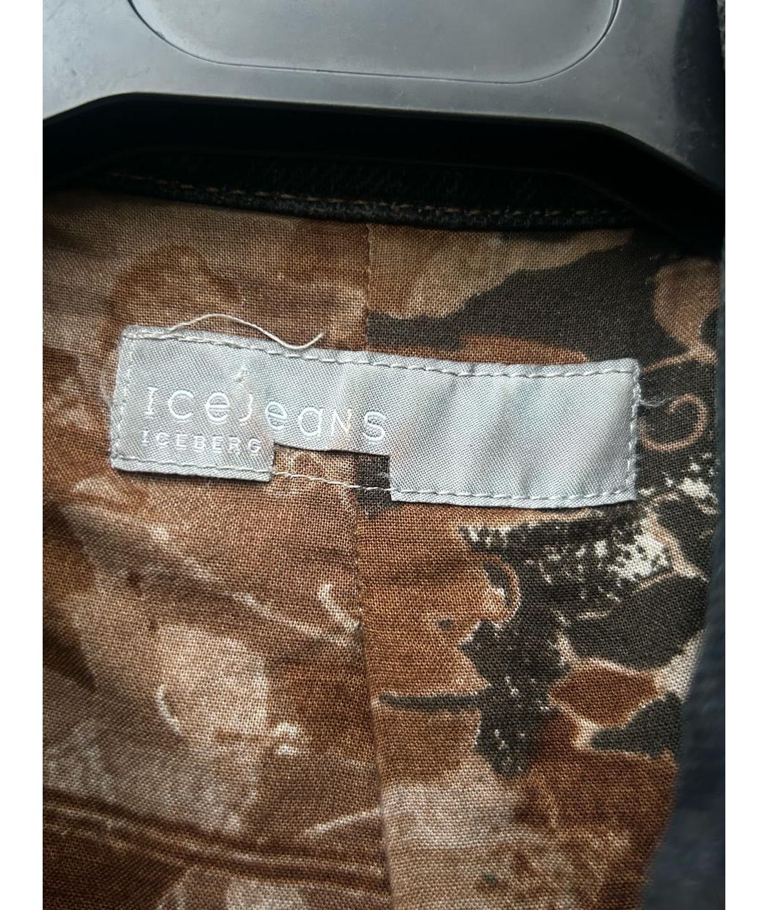 ICEBERG Черное хлопковое пальто, фото 3