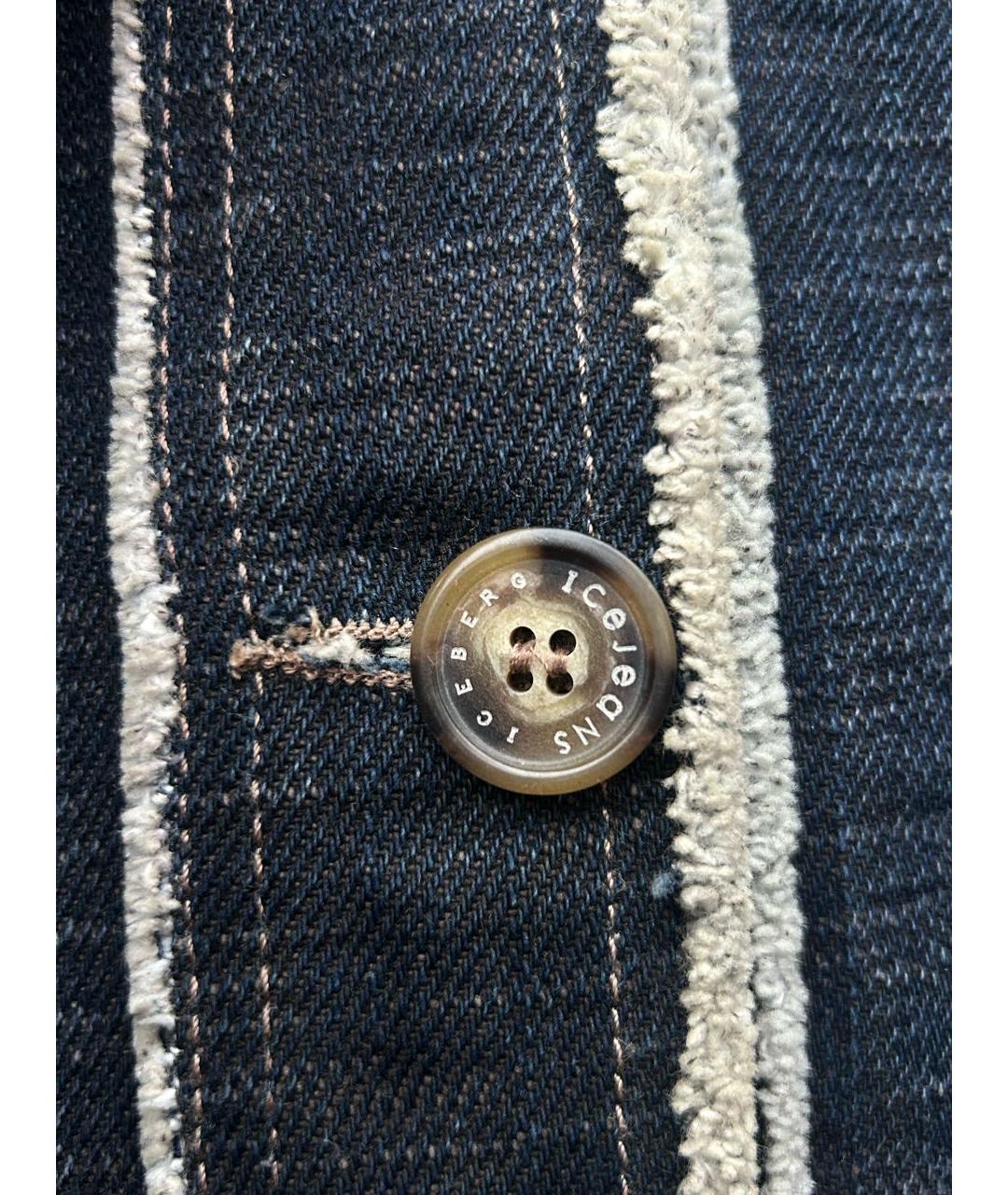 ICEBERG Черное хлопковое пальто, фото 7