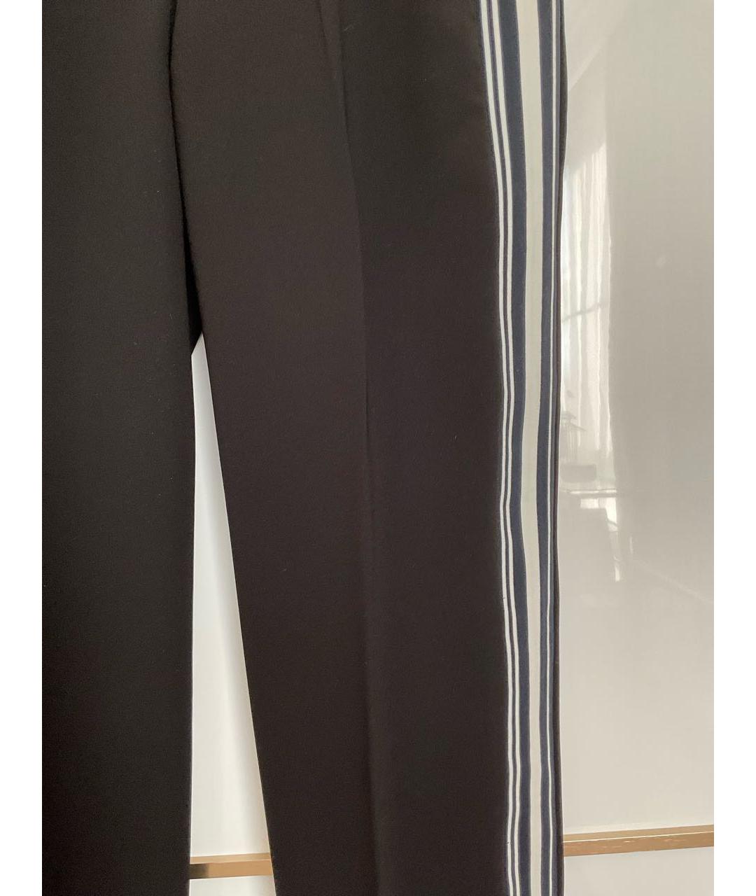 NEIL BARRETT Черные полиэстеровые брюки широкие, фото 4