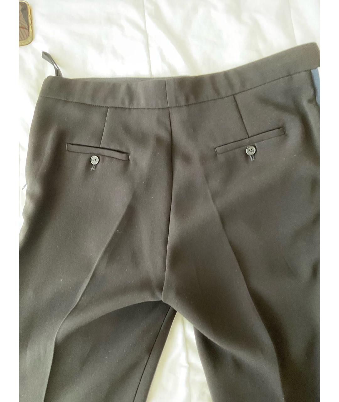 NEIL BARRETT Черные полиэстеровые брюки широкие, фото 6