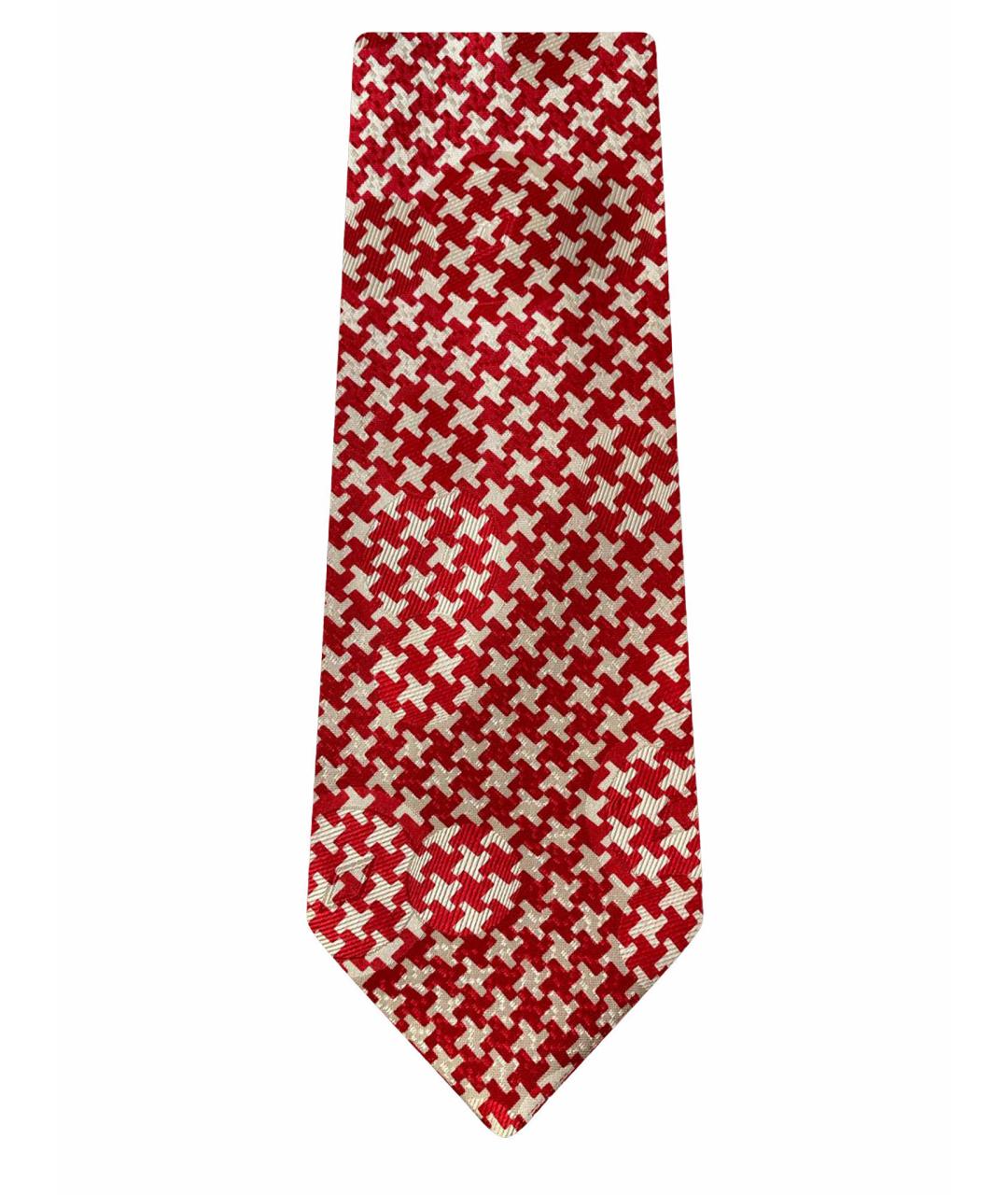 ERMENEGILDO ZEGNA Красный шелковый галстук, фото 1