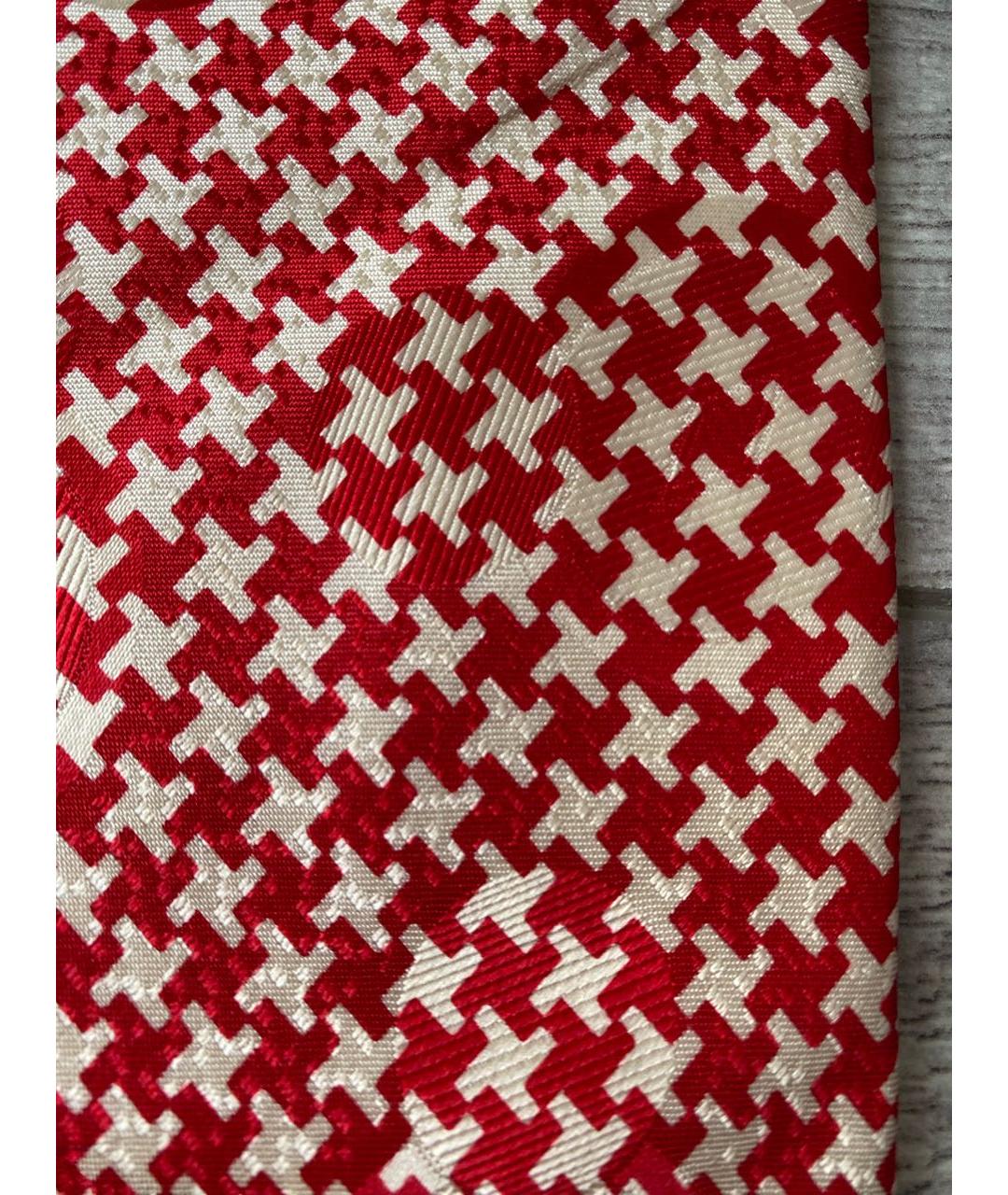 ERMENEGILDO ZEGNA Красный шелковый галстук, фото 5