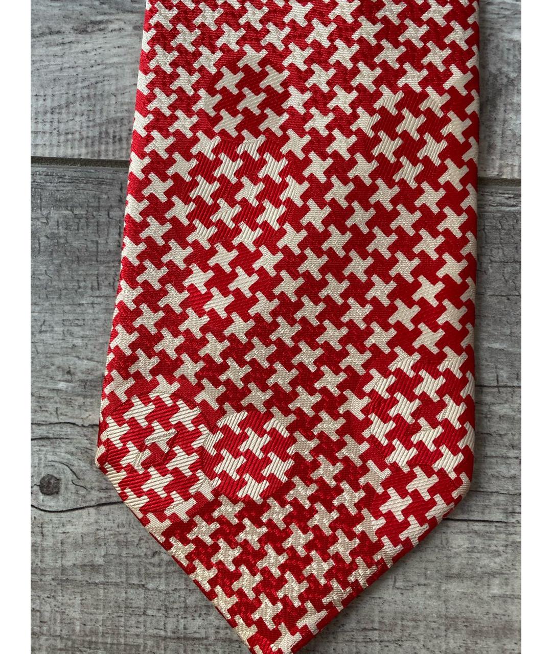 ERMENEGILDO ZEGNA Красный шелковый галстук, фото 6