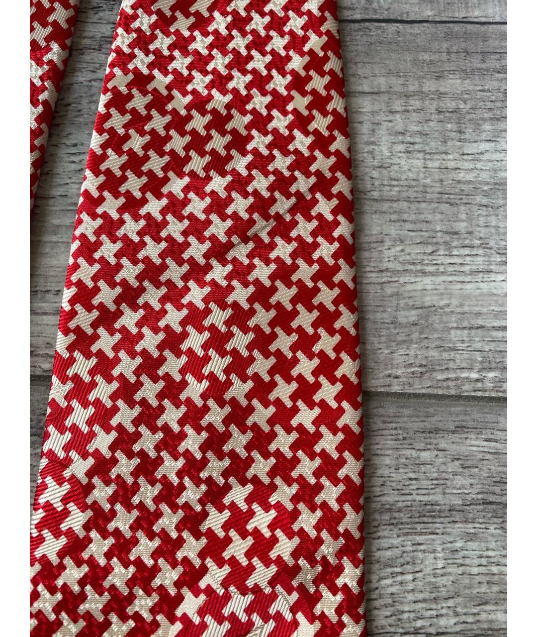 ERMENEGILDO ZEGNA Красный шелковый галстук, фото 3