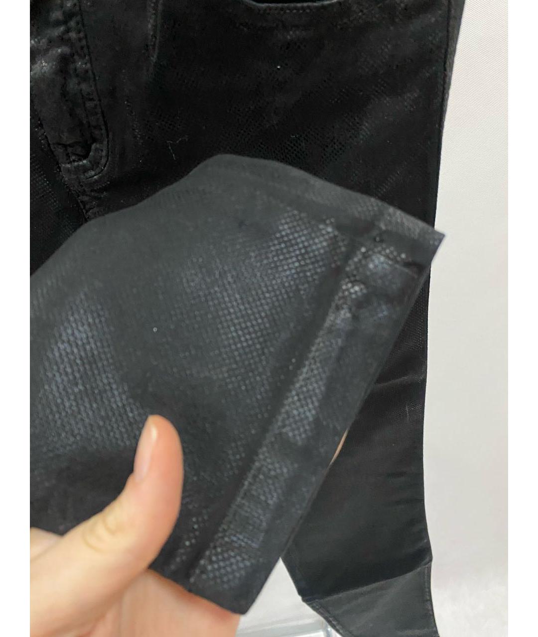 PLEIN SUD JEANIUS Черные хлопко-эластановые джинсы слим, фото 6