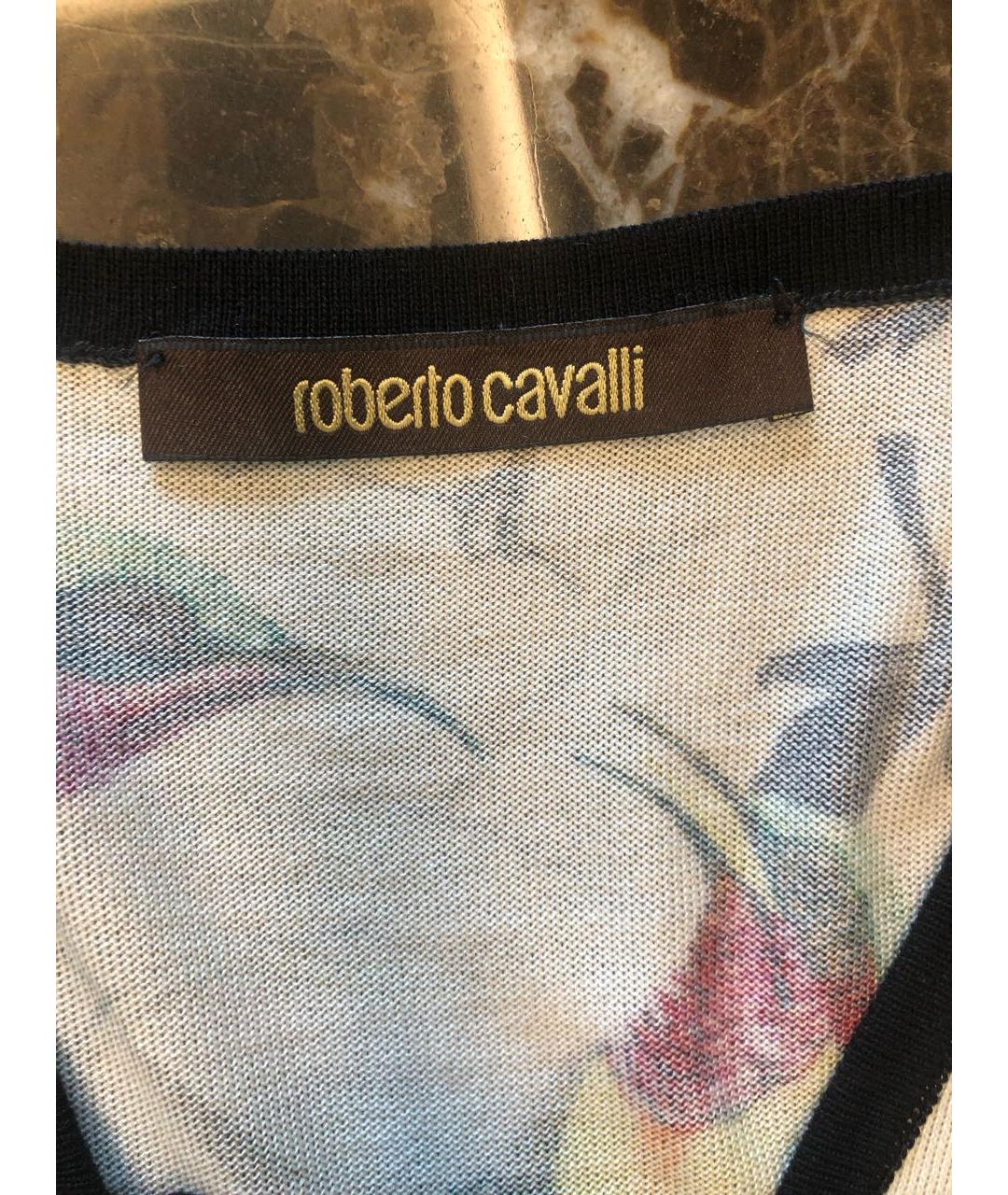 ROBERTO CAVALLI Мульти шелковая майка, фото 4