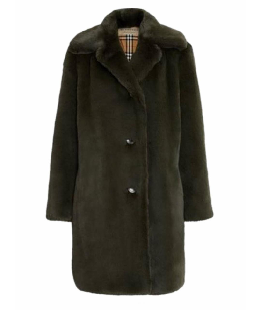 BURBERRY Зеленая шуба, фото 1
