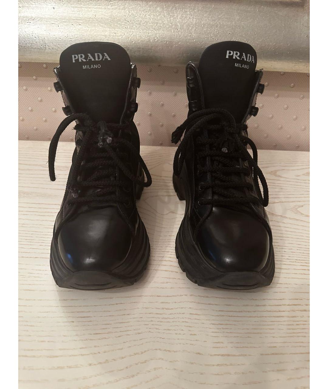 PRADA Черные ботинки, фото 2