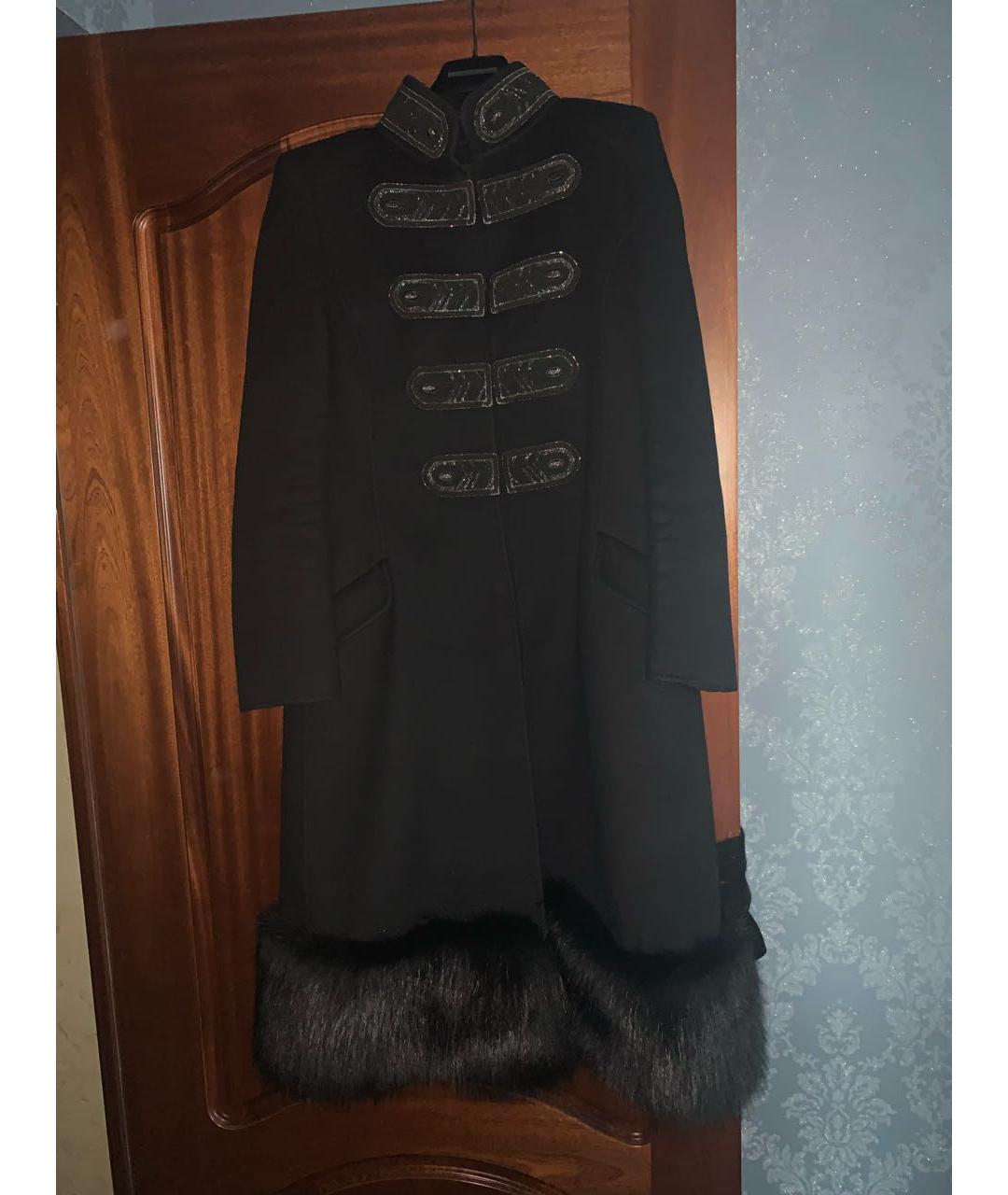 ERMANNO SCERVINO Черное кашемировое пальто, фото 6