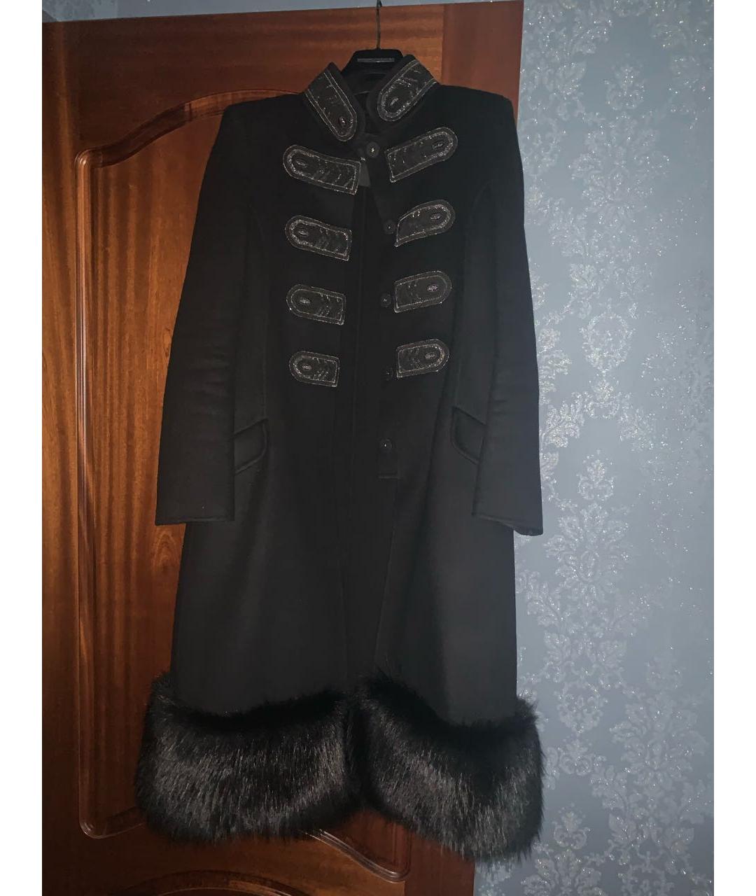 ERMANNO SCERVINO Черное кашемировое пальто, фото 5