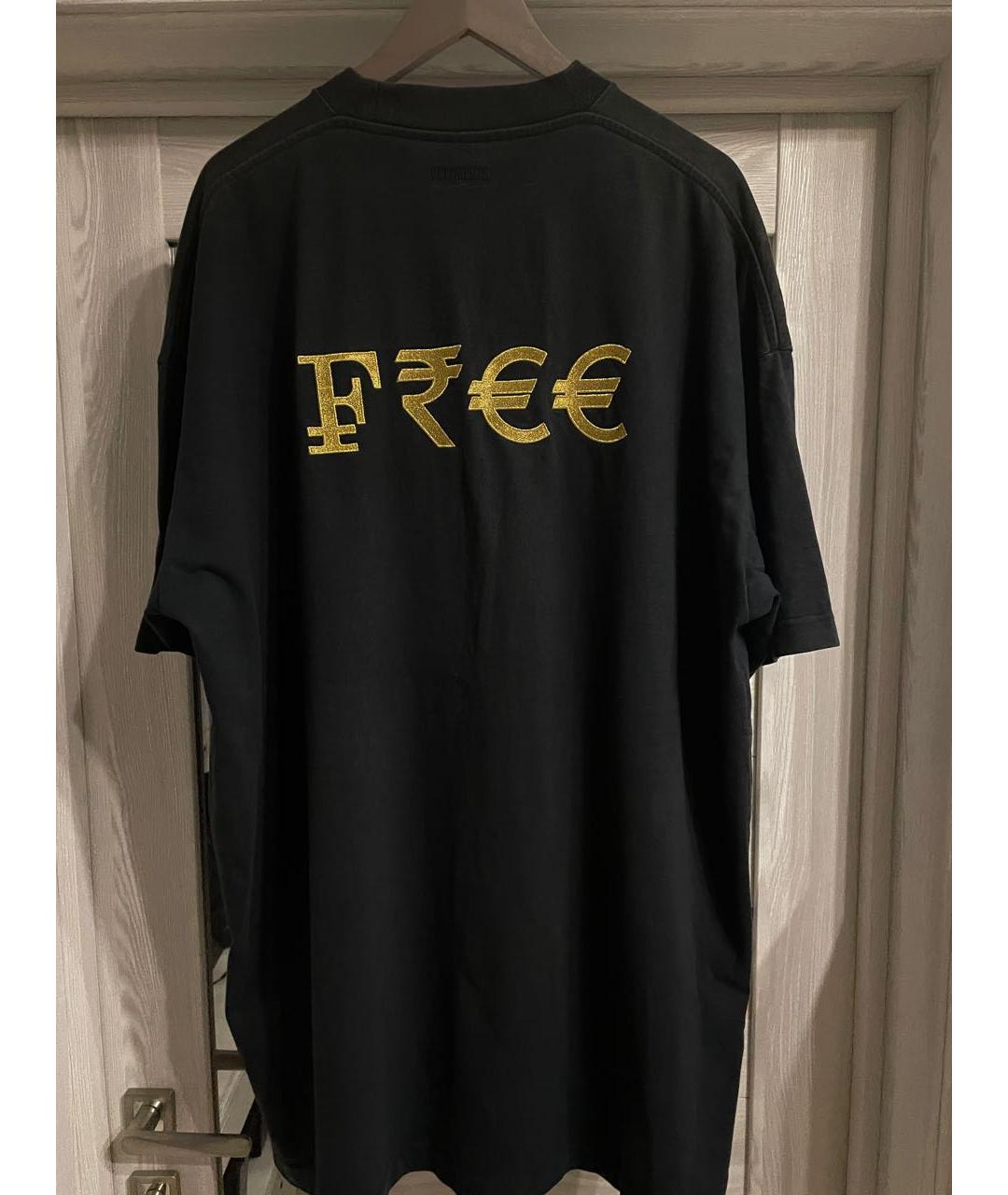 VETEMENTS Черная майка, фото 2