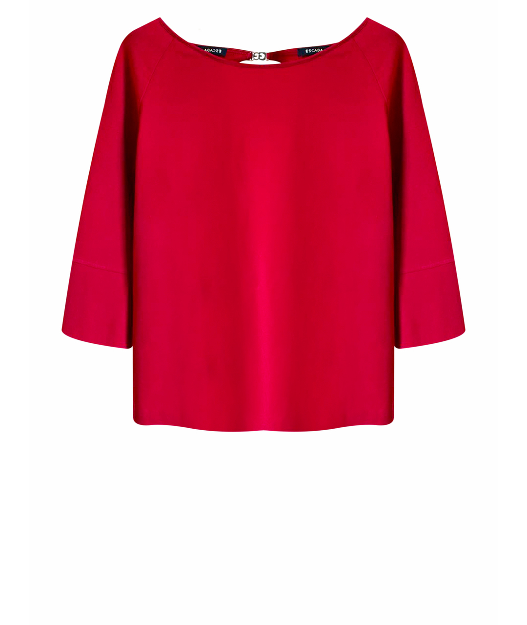ESCADA Красная хлопко-эластановая блузы, фото 1