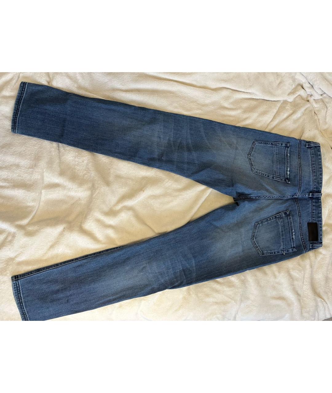 FENDI Синие хлопко-эластановые джинсы скинни, фото 2