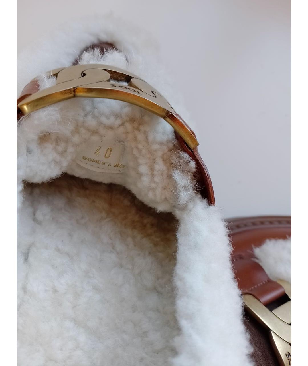 TOD'S Коричневые кожаные лоферы, фото 7