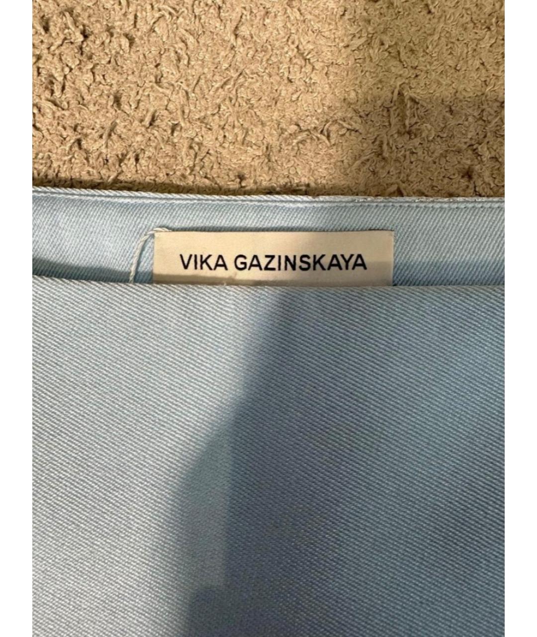 VIKA GAZINSKAYA Голубая юбка мини, фото 3