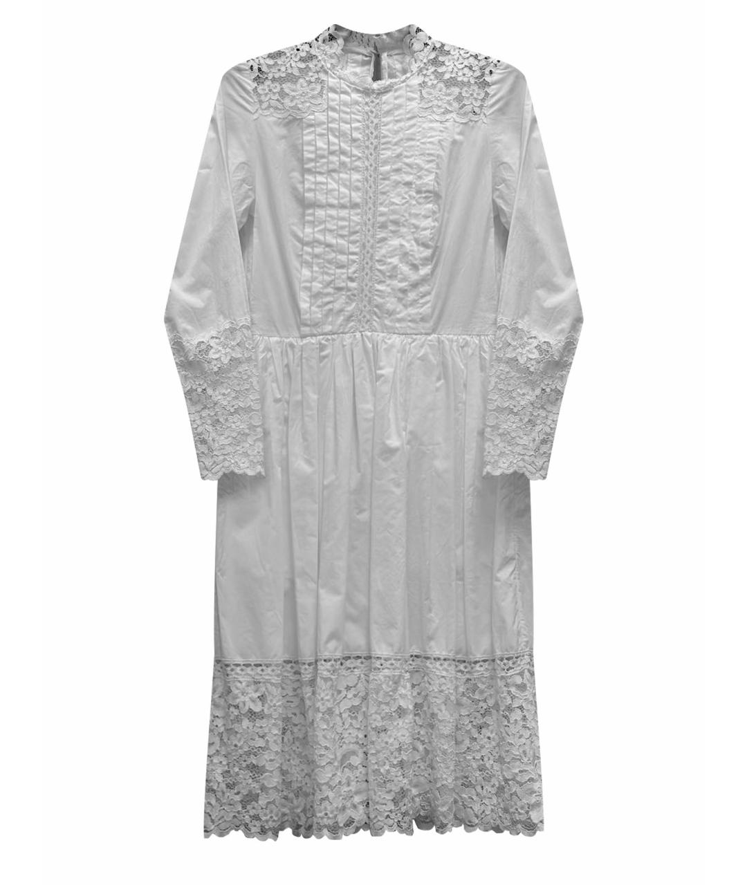SANDRO Белое кружевное повседневное платье, фото 1