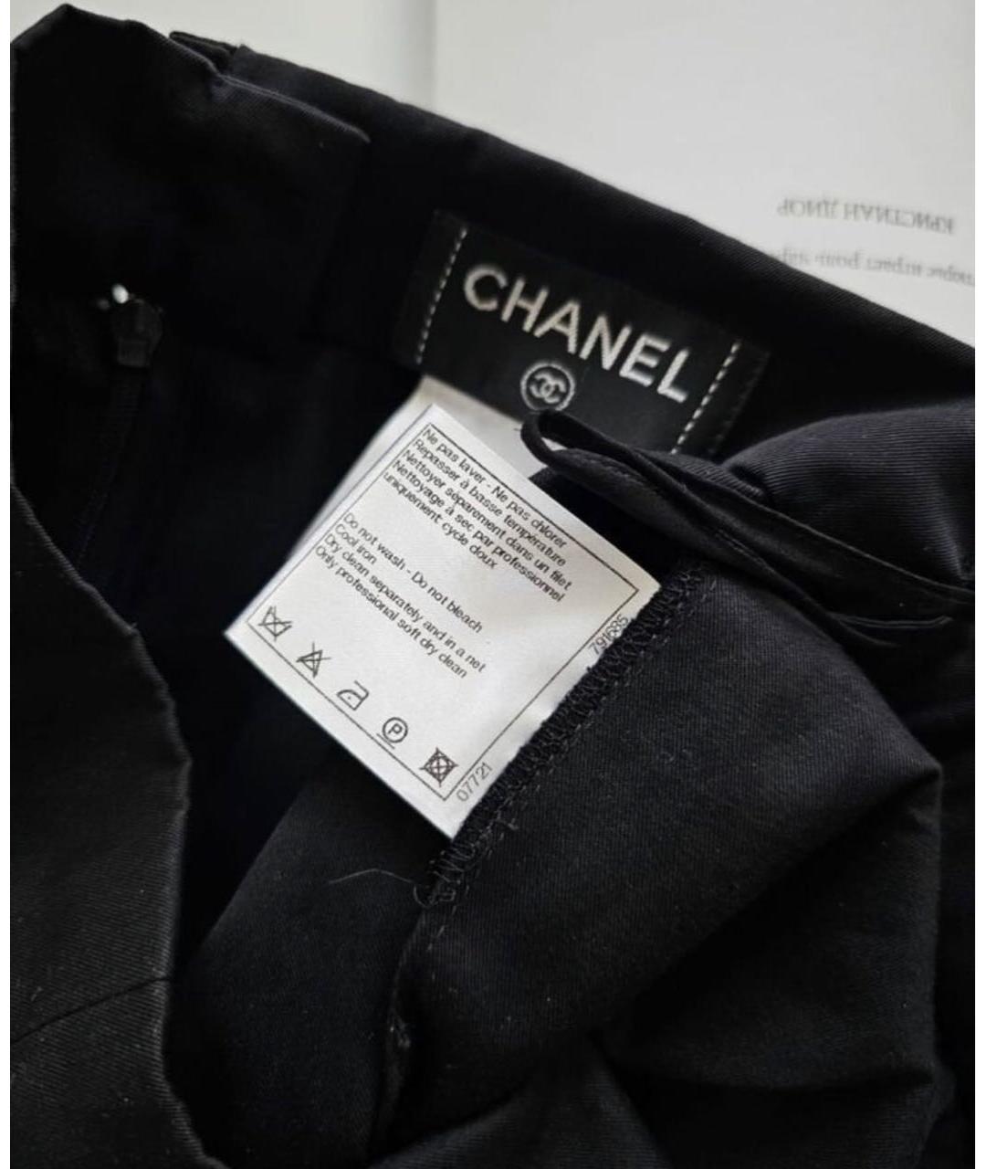 CHANEL PRE-OWNED Черная юбка мини, фото 5