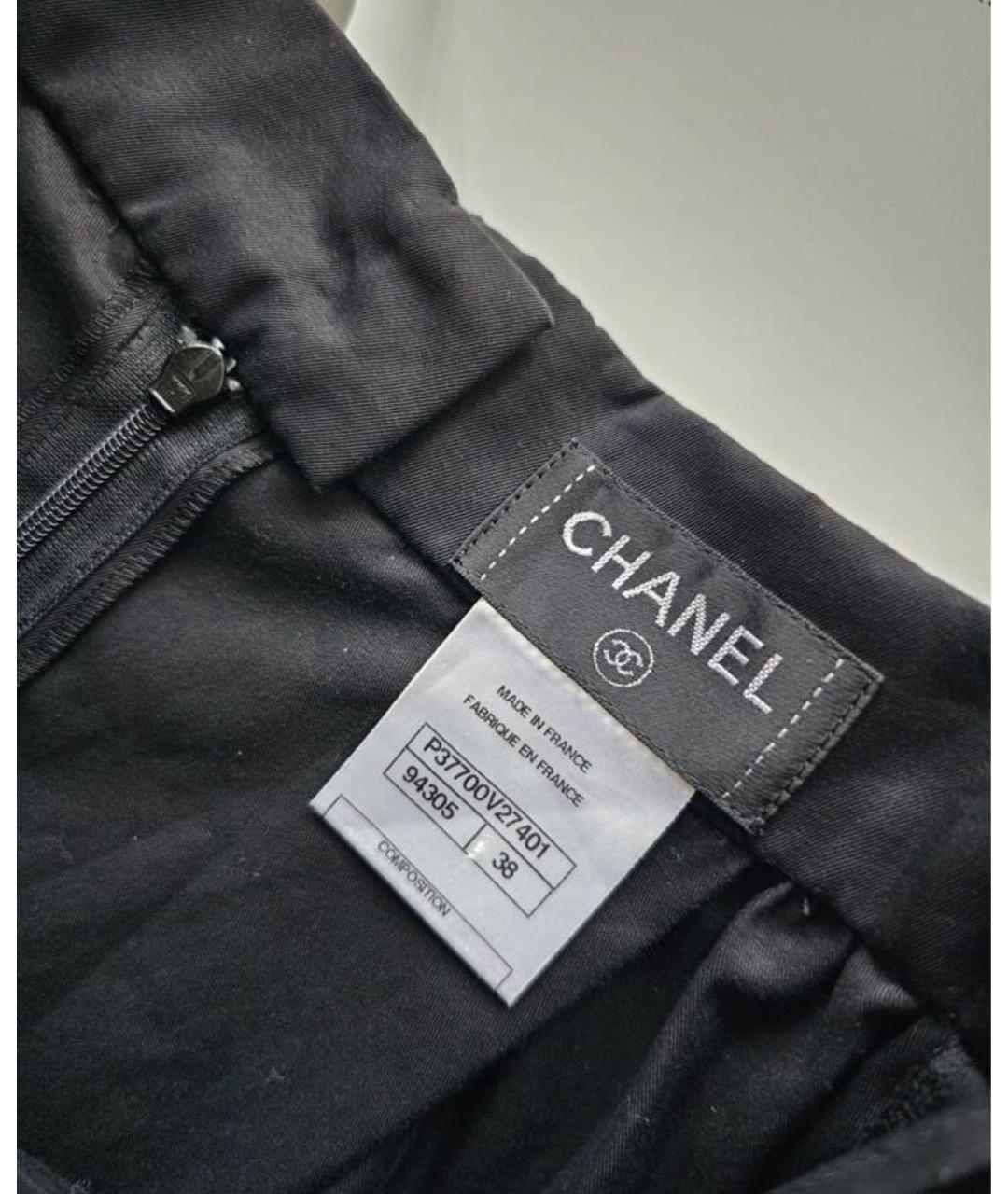 CHANEL PRE-OWNED Черная юбка мини, фото 4