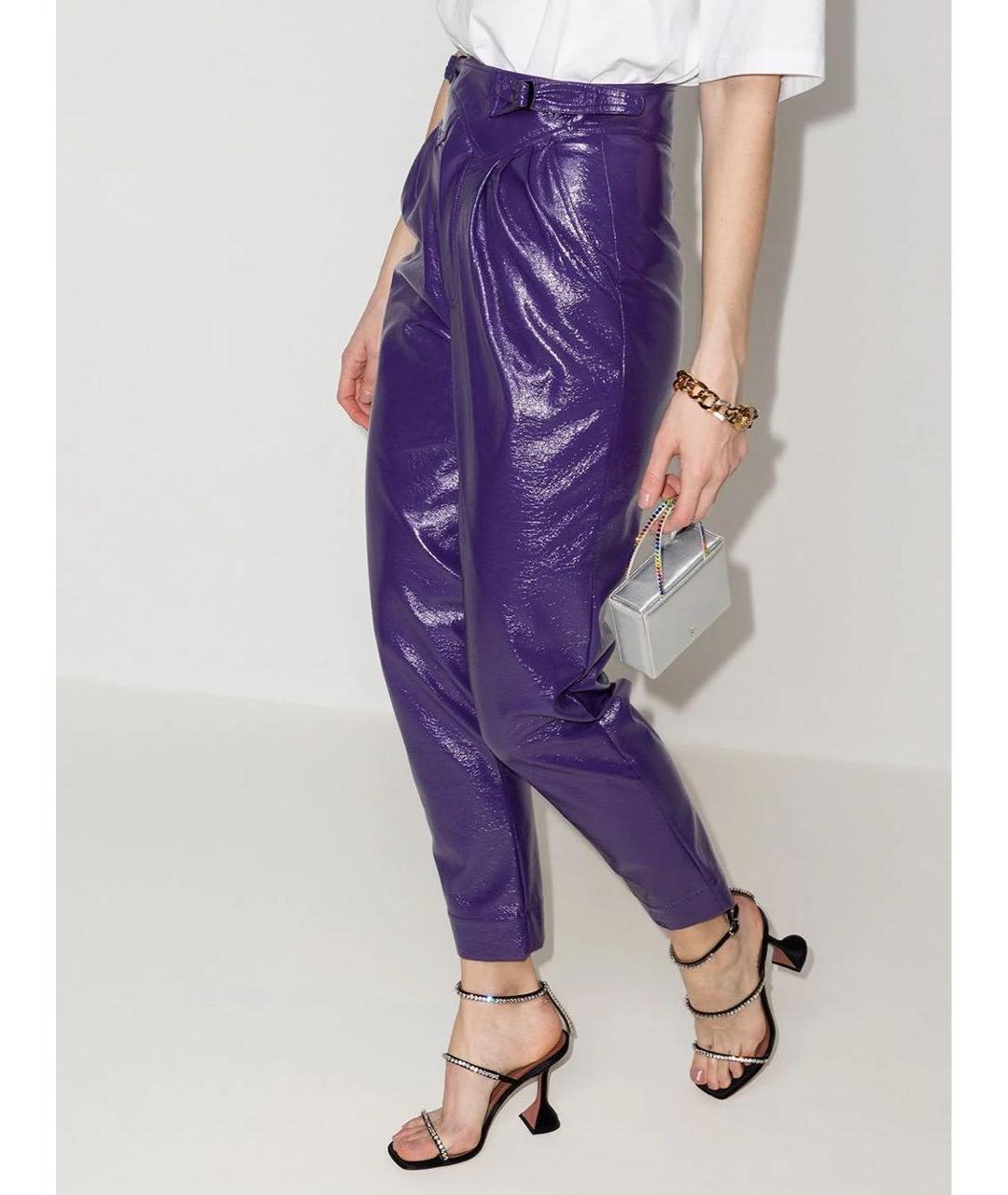 Amina Muaddi Мульти босоножки из лакированной кожи, фото 7