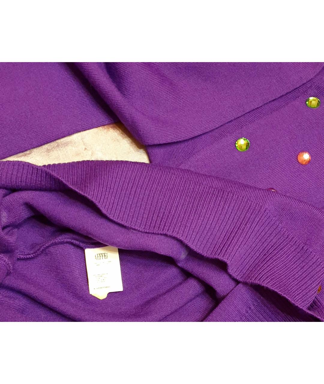 BOUTIQUE MOSCHINO Фиолетовый шерстяной джемпер / свитер, фото 5
