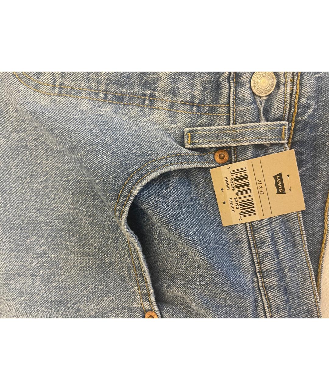 LEVI'S Голубые хлопковые джинсы слим, фото 4